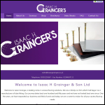 Screen shot of the Isaac H Grainger & Son Ltd website.
