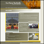Screen shot of the Surface Technik (Old Hill) Ltd website.