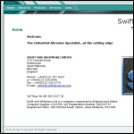 Screen shot of the Swift Abrasive Wheels website.