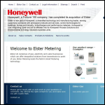 Screen shot of the Elster Metering Ltd website.