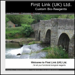 Screen shot of the First Link (UK) Ltd website.