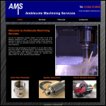 Screen shot of the Amblecote Machining Services website.
