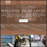 Screen shot of the Headley Brothers Ltd website.