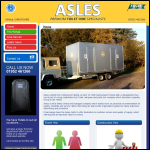 Screen shot of the ASLES (Tool Hire & Sales) Ltd website.