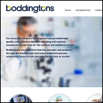 Screen shot of the Boddingtons Plastics Ltd website.