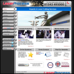 Screen shot of the Laser Process Ltd website.