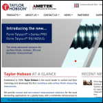 Screen shot of the Taylor Hobson Ltd website.