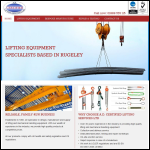 Screen shot of the AD Certified Lifting Services Ltd website.