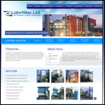 Screen shot of the Luhrfilter Ltd website.