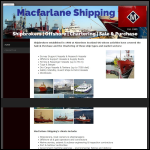 Screen shot of the Macfarlane Shipping Co Ltd website.
