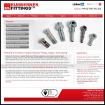Screen shot of the Rubbernek Fittings Ltd website.