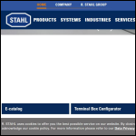 Screen shot of the R Stahl Ltd website.