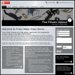 Screen shot of the Friary Metal Products Ltd website.
