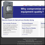 Screen shot of the Warwick Dryers website.