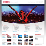 Screen shot of the Fassi (UK) Ltd website.