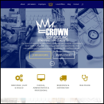 Screen shot of the Crown Services website.