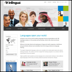 Screen shot of the Inlingua School of Langauges website.