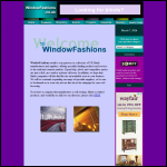 Screen shot of the Newall Window Fashions UK website.