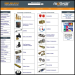Screen shot of the Motivair Compressors Ltd website.