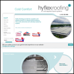 Screen shot of the Hyflex Roofing website.