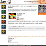 Screen shot of the Saren Engineering Ltd website.
