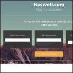 Screen shot of the Haswell Consulting Engineers website.