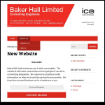 Screen shot of the Baker Hall Ltd website.