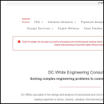 Screen shot of the DC White Consulting Engineers website.