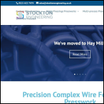 Screen shot of the Stockton Engineering Ltd website.