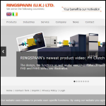Screen shot of the Ringspann (UK) Ltd website.