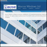 Screen shot of the Macroe Windows Ltd website.