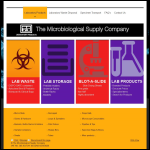 Screen shot of the Microbiological Supply Co, The website.