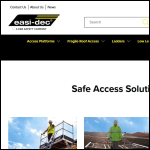Screen shot of the Easi-Dec Access Systems Ltd website.