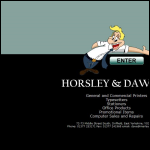Screen shot of the Horsley & Dawson Ltd website.