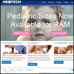 Screen shot of the Neotech Ltd website.