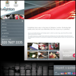 Screen shot of the Leighton Printing Company website.