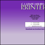 Screen shot of the Lewis, C. J. (Ashby) Ltd website.
