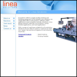 Screen shot of the Linea Systems Ltd website.