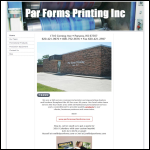 Screen shot of the PAR Printing Service website.