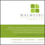 Screen shot of the Malmesbury Packaging Ltd website.