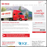Screen shot of the PEC Pallets website.