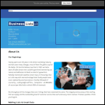 Screen shot of the Business Lists (UK) website.