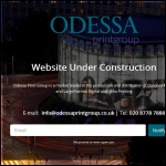 Screen shot of the Odessa Offset Ltd website.