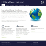 Screen shot of the Oilfield Consultants International Ltd website.