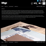 Screen shot of the Lithgo Press Ltd website.