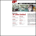 Screen shot of the Litho, A. F. Ltd website.