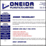 Screen shot of the Oneida Plastic Fabrications Ltd website.
