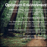 Screen shot of the Optimum Environmental website.