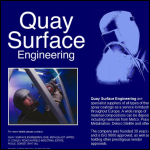 Screen shot of the Quay Surface Engineering (QSE) Metalblast Ltd website.