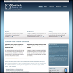 Screen shot of the Qualitank Services Ltd website.